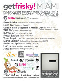 GetFrisky Miami Flyer WMC Thursday March 27: Get Frisky! Miami